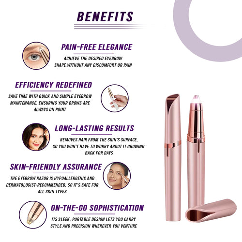 The Effortless Beauty Kit -Facial Hair Remover, Eyebrow Trimmer &